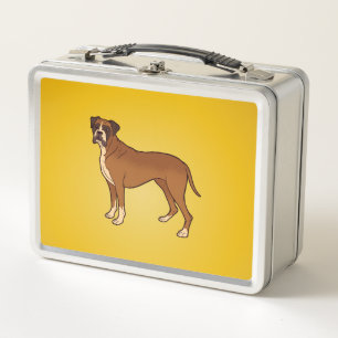 Lunch Box Conception de race de chien Boxer drôle