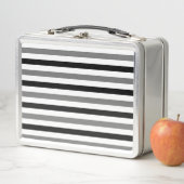 Lunch Box Conception de rayures noires et blanches Ahs (En situation)