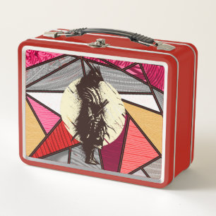 Lunch Box Conception de silhouette de guerrier super samoura