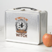 Lunch Box Conception de sorcière d'Halloween Soyez gentil ou (En situation)