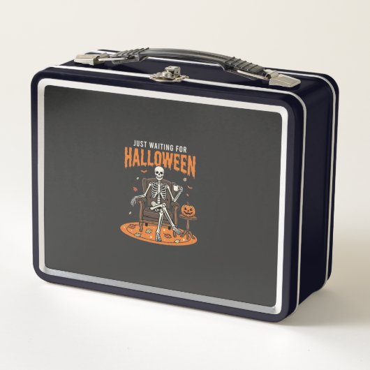 Lunch Box Conception de squelette en attendant Halloween_1 (Devant)