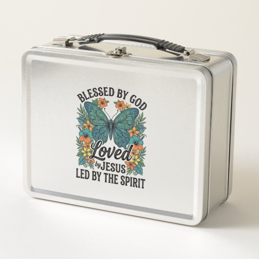 Lunch Box Conception de T-Shirt chrétien Papillon Bénie (2) (Devant)