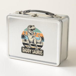 Lunch Box Conception de t-shirt de dinosaure rétro Daddy Sau