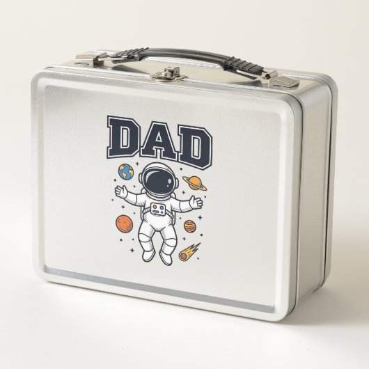 Lunch Box Conception de T-shirt Vector Space Astronaute Papa (Devant)