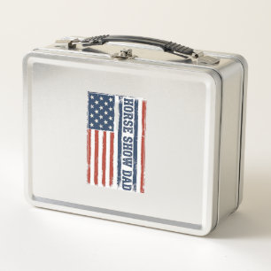 Lunch Box Conception de T-shirt vintage avec drapeau américa