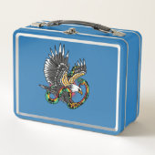Lunch Box Conception de tatouage aigle contre serpent (Devant)