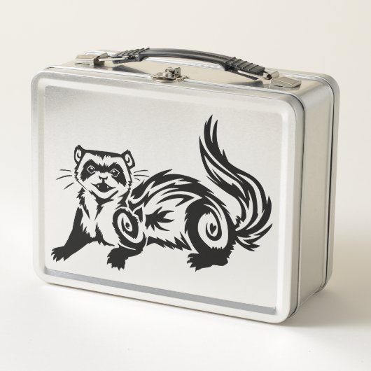 Lunch Box Conception de tatouage de Ferret Tribal (Devant)