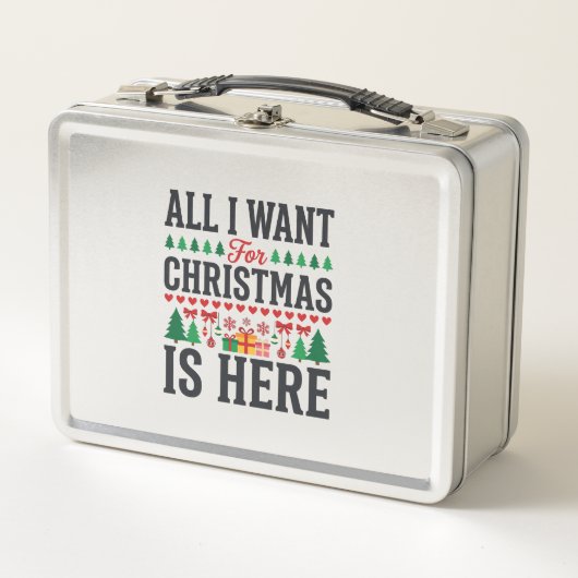 Lunch Box Conception de typographie de vacances de cadeaux d (Devant)