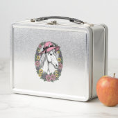 Lunch Box Conception de vecteur d'art de portrait de cheval (En situation)