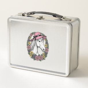 Lunch Box Conception de vecteur d'art de portrait de cheval 