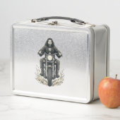 Lunch Box Conception de vecteur de cavalier de moto de gravu (En situation)