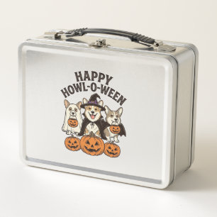 Lunch Box Conception de vecteur de chien de Halloween de Cor