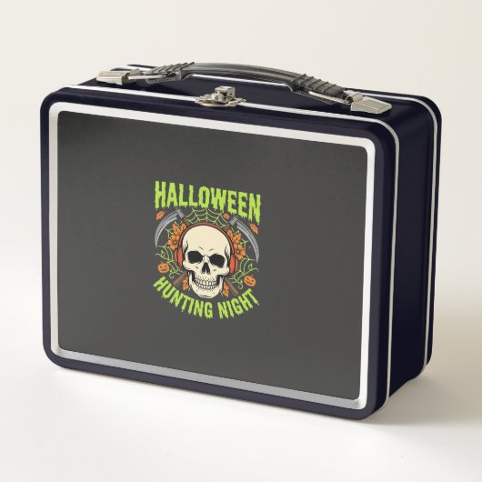 Lunch Box Conception de vecteur de crâne de faux de nuit de (Devant)