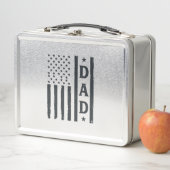 Lunch Box Conception de vecteur de drapeau américain de papa (En situation)