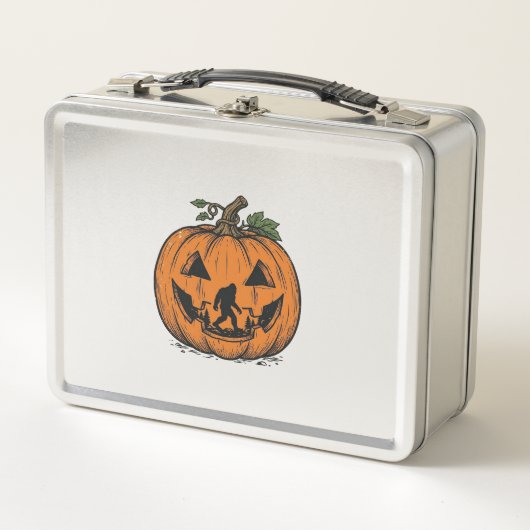 Lunch Box Conception de vecteur de Halloween Citrouille Bigf (Devant)