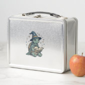 Lunch Box Conception de vecteur de magicien de tortue mignon (En situation)