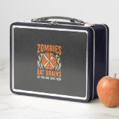 Lunch Box Conception de vecteur drôle de zombie mangeant des (En situation)