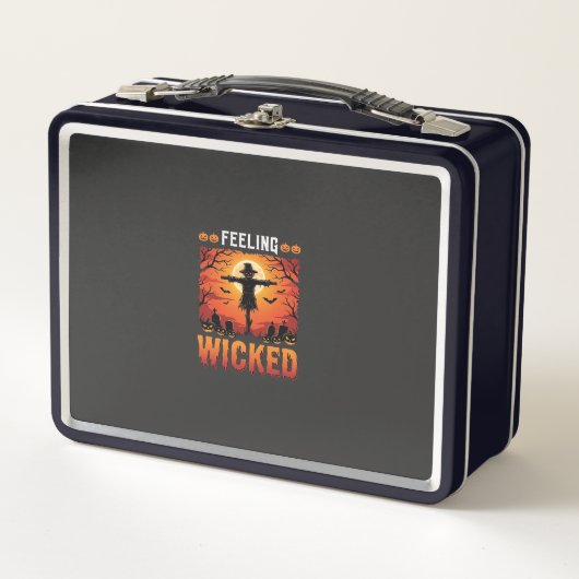 Lunch Box Conception d'épouvantail d'Halloween qui se sent m (Devant)