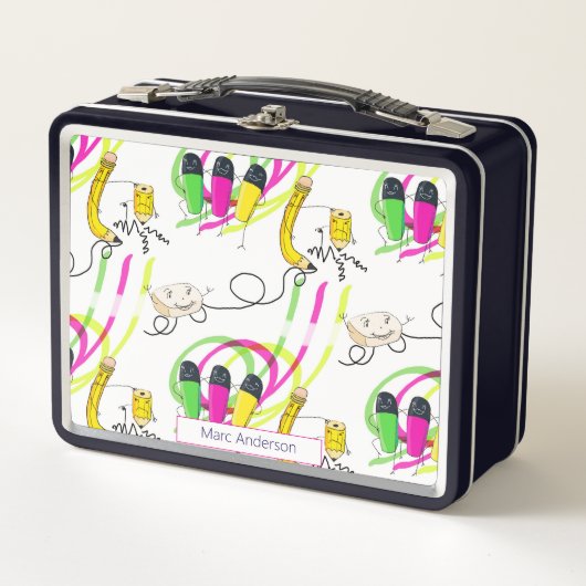 Lunch Box Conception Dessinée À La Main (Devant)