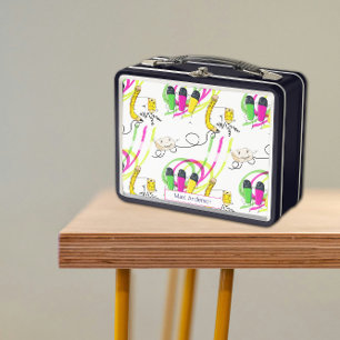 Lunch Box Conception Dessinée À La Main