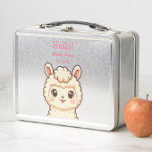 Lunch Box Conception d'illustration de lama mignon (En situation)