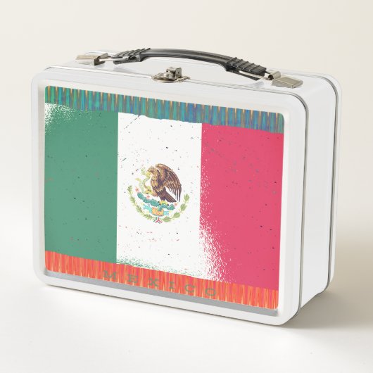 Lunch Box Conception du drapeau mexicain (Devant)