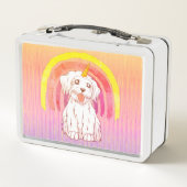 Lunch Box Conception Licorne Arc-en-Ciel Chiot Mignon (Dos)
