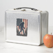 Lunch Box Conception vectorielle de forêt de drapeau américa (En situation)