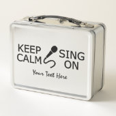 Lunch Box Conserver le calme et la chanson sur le texte pers (Dos)