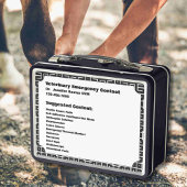 Lunch Box Conteneur d'urgence sur mesure de premiers soins