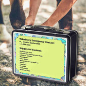 Lunch Box Conteneur d'urgence sur mesure de premiers soins