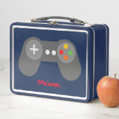 Lunch Box Contrôleur de jeu vidéo bleu (En situation)