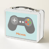 Lunch Box Contrôleur de jeu vidéo bleu clair (Dos)