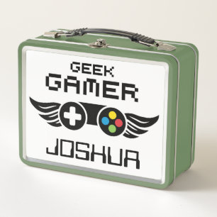 Lunch Box Contrôleur de jeu vidéo geek Gamer