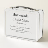 Lunch Box cookies au chocolat maison faits avec amour ajoute (Dos)
