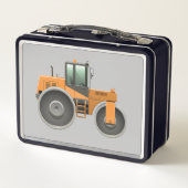 Lunch Box cool boys construction roller ajouter nom (Dos)