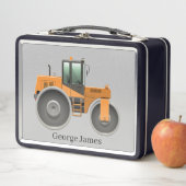 Lunch Box cool boys construction roller ajouter nom (En situation)