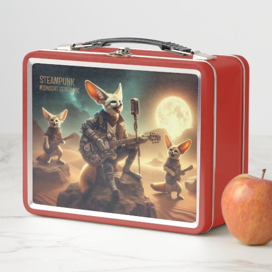 Lunch Box Cool Fennec Foxes Rock Guitares acoustiques dans l (En situation)