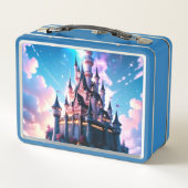Lunch Box Cool Imaginaire Castle Nom du script personnalisé (Dos)