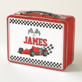 Lunch Box Cool Race Car Boy Nom personnalisé Personnalisé (Dos)
