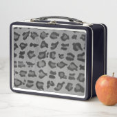 Lunch Box Cool tendance moderne noir et gris Empreinte de lé (En situation)