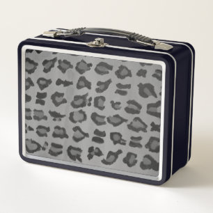 Lunch Box Cool tendance moderne noir et gris Empreinte de lé