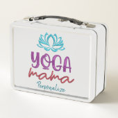 Lunch Box Cool Zen Yoga Mama Citation personnalisée (Dos)