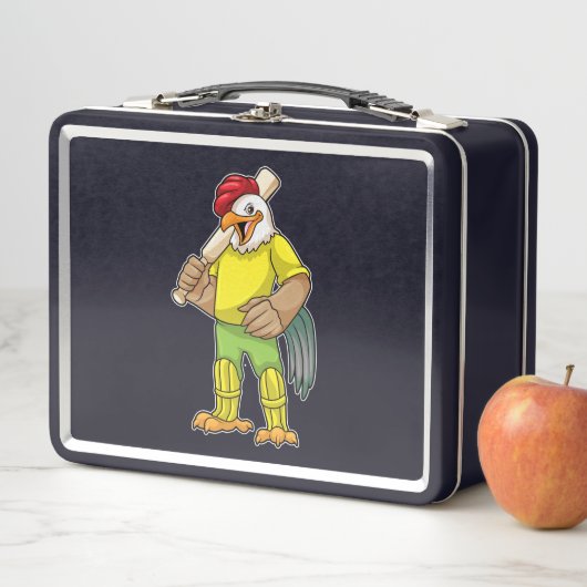 Lunch Box Coq en batteur avec batte de cricket (En situation)