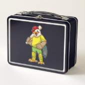 Lunch Box Coq en batteur avec batte de cricket (Devant)