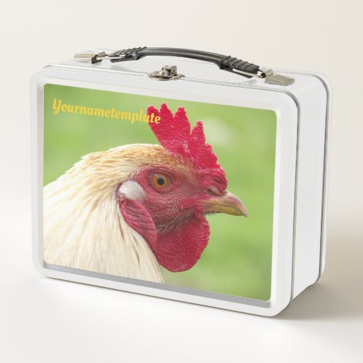 Lunch Box coq, poulet, animal, oiseau, design, ferme, (Devant)