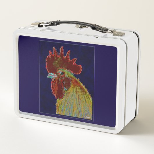 Lunch Box Coq : tête libre (Dos)