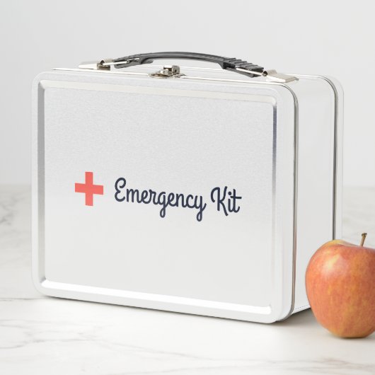 Lunch Box Corail Croix Rouge Script Kit d'urgence Médecine (En situation)