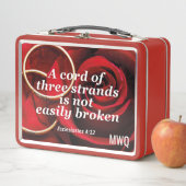 Lunch Box CORD OF 3 STRANDS Christian Wedding Quote (En situation)