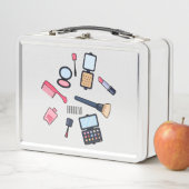 Lunch Box Cosmétique / maquillage illustration (En situation)